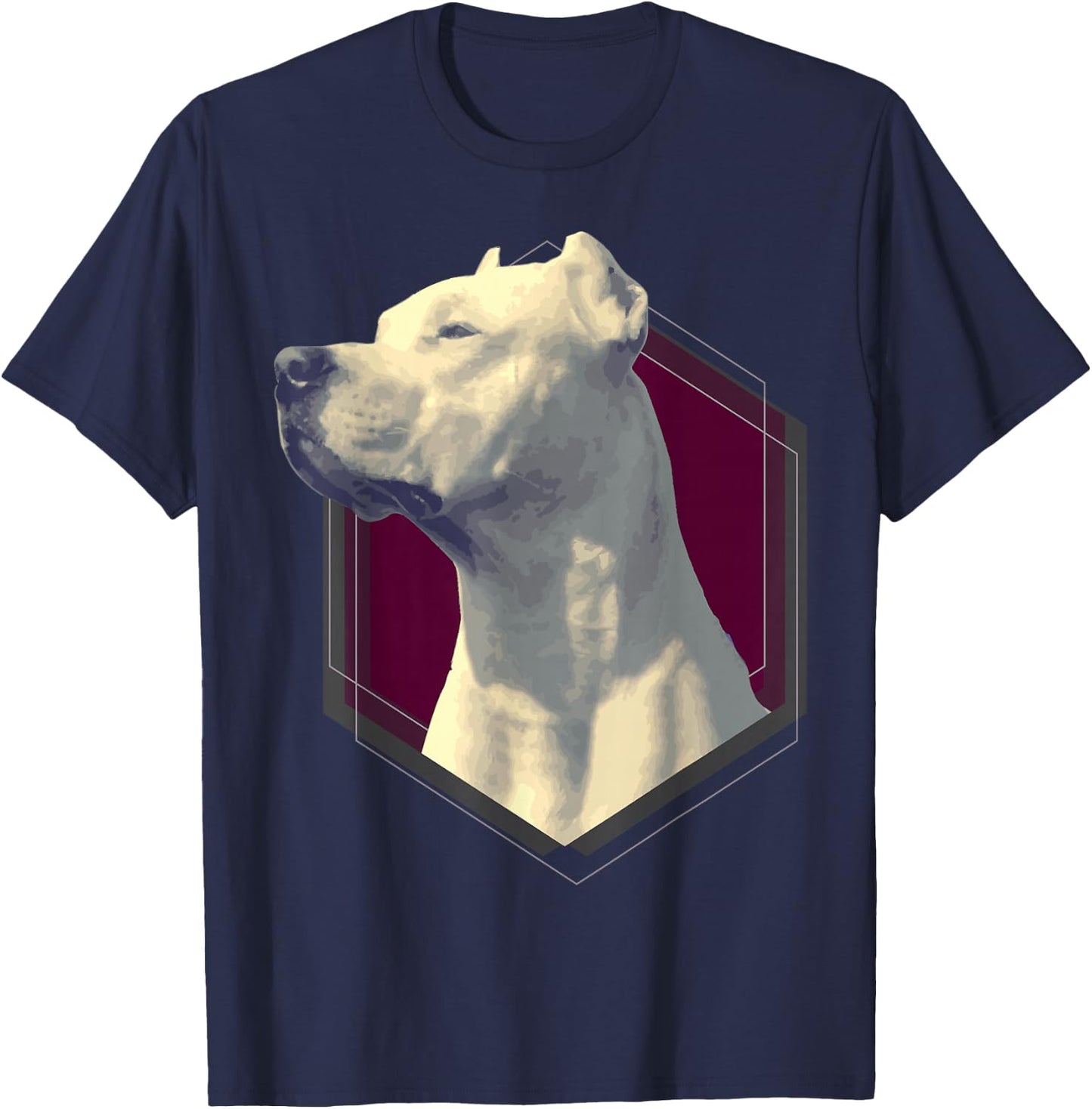 Argentine Mastiff T Shirt - Dogo Argentino T-Shirt - T-Shirt | Navy