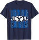 BYU Cougars Vintage 90's Retro Navy Officially Licensed T-Shirt - T-Shirt | Navy