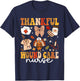 Thankful Wound Care Nurse Thanksgiving Fall Autumn Nurse T-Shirt - T-Shirt | Navy