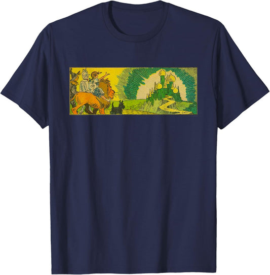 Tin Man Scarecrow Cowardly Lion Dorothy Toto Wizard of OZ T-Shirt - T-Shirt | Navy