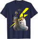 Viking Kittens in their longboat T-Shirt - T-Shirt | Navy