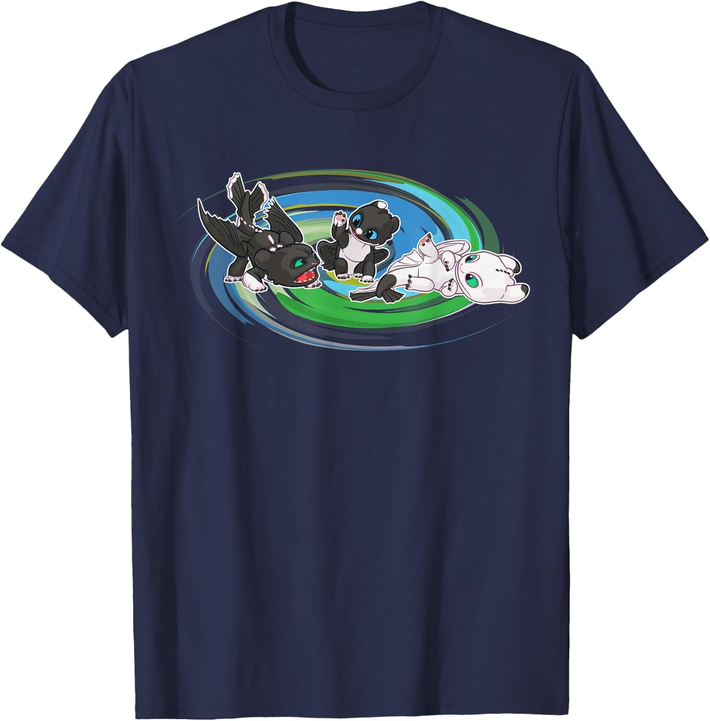 How to Train Your Dragon 3 Siblings T-Shirt - T-Shirt | Navy