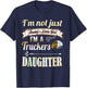 Trucker Shirts for Kids: Truckers Daughter Girl Gift Shirt T-Shirt - T-Shirt | Navy