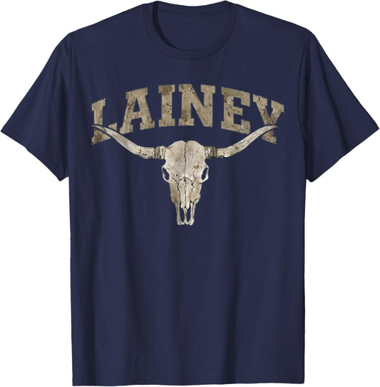 Vintage Lainey Name Retro Classic Gift Women Kid T-Shirt - T-Shirt | Navy