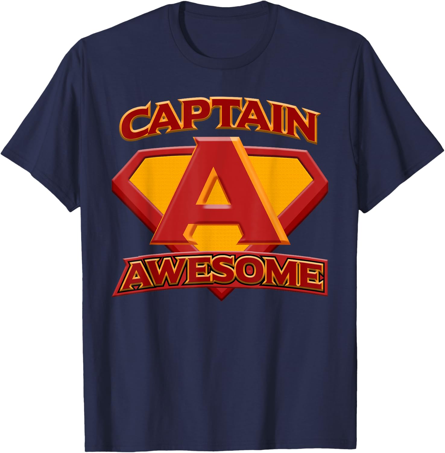 Funny t shirt, Captain AWESOME T-Shirt - T-Shirt | Navy