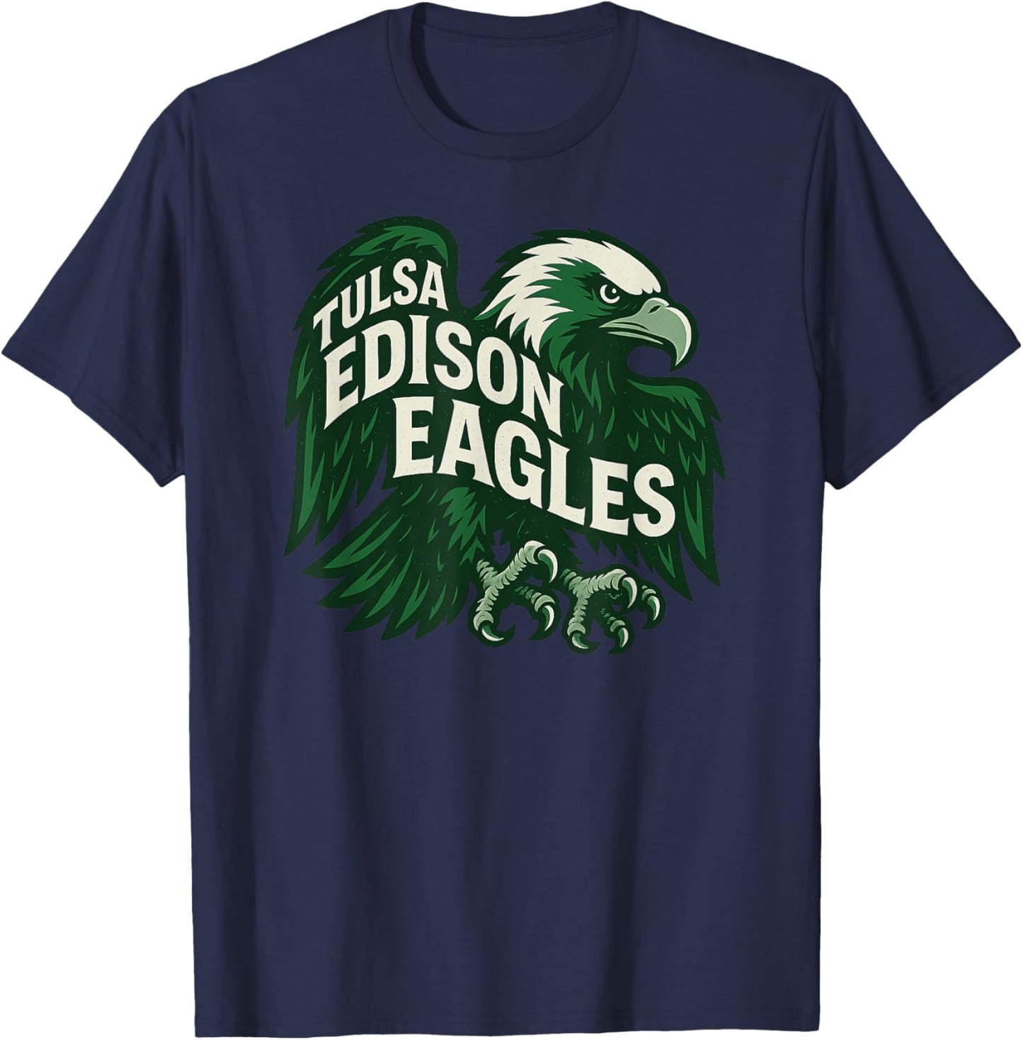 Trinity Love Clothing Co.Tulsa Edison Eagles design T-Shirt - T-Shirt | Navy