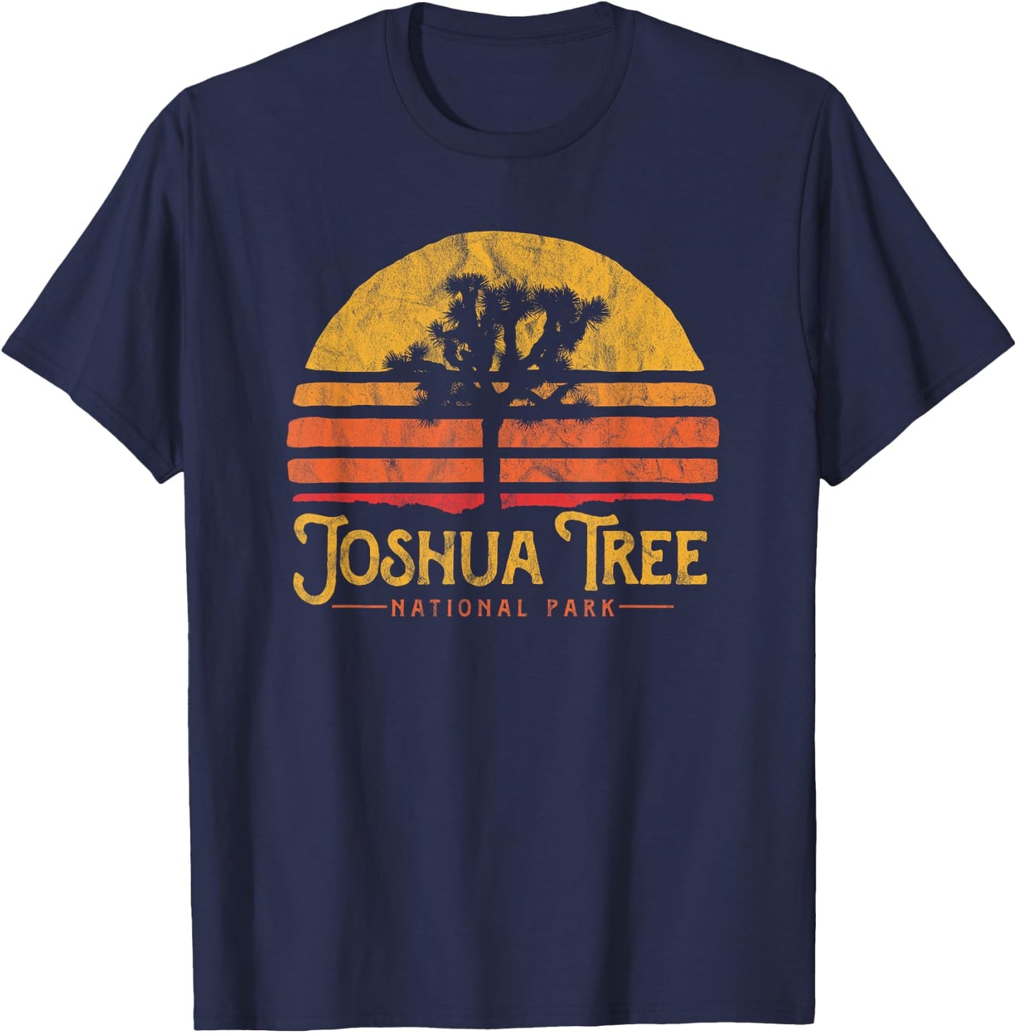 Vintage Joshua Tree National Park Retro T-Shirt - T-Shirt | Navy