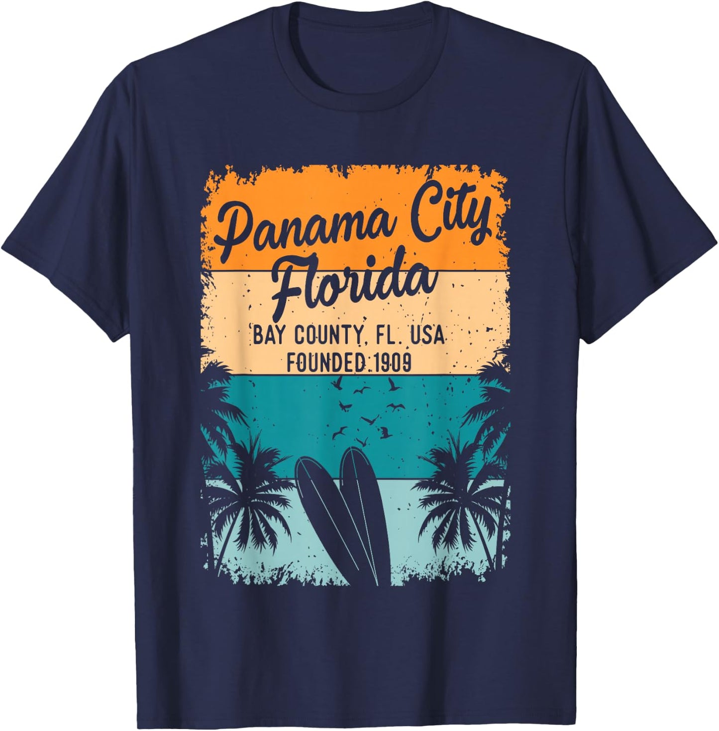 Panama City Beach Florida FL Souvenirs Gifts Men Women Kids T-Shirt - T-Shirt | Navy