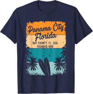 Panama City Beach Florida FL Souvenirs Gifts Men Women Kids T-Shirt - T-Shirt | Navy