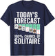 Solitaire Design Women Solitaire Player Solitaire T-Shirt - T-Shirt | Navy