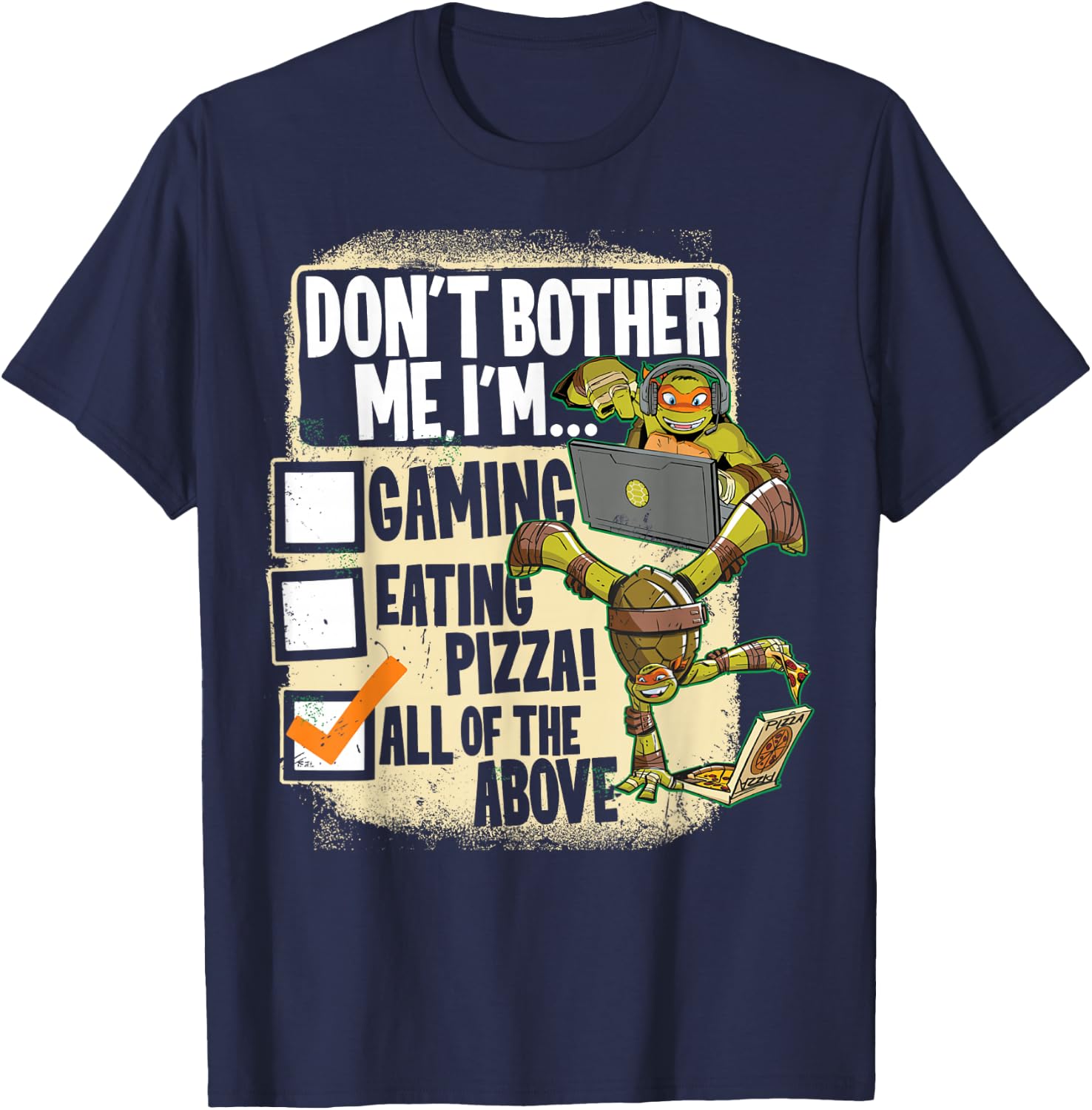 Teenage Mutant Ninja Turtles Don't Bother Me T-Shirt - T-Shirt | Navy