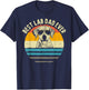 Best Lab Dad Ever Labrador Dad Vintage Gift T-Shirt - T-Shirt | Navy