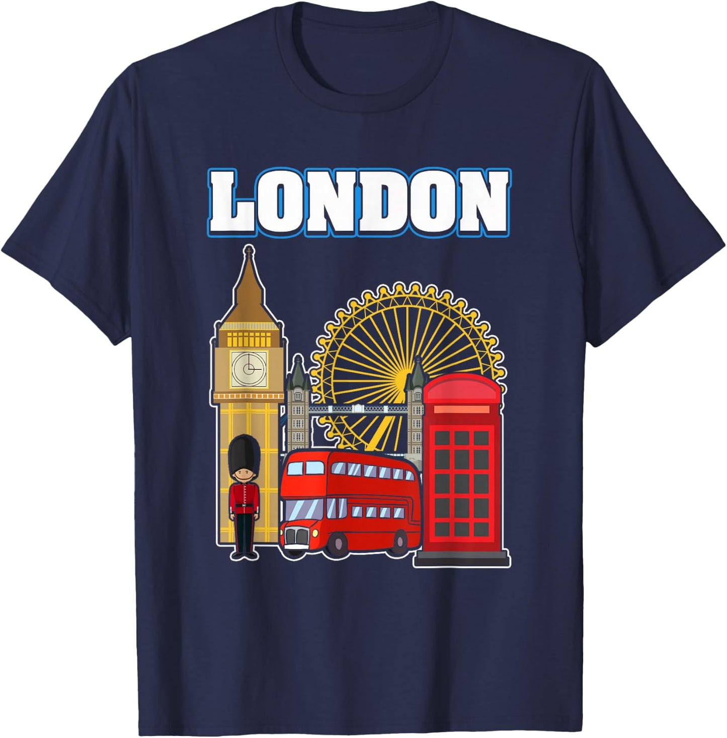 Souvenir from London , Women, Kids Small T-Shirt - T-Shirt | Navy