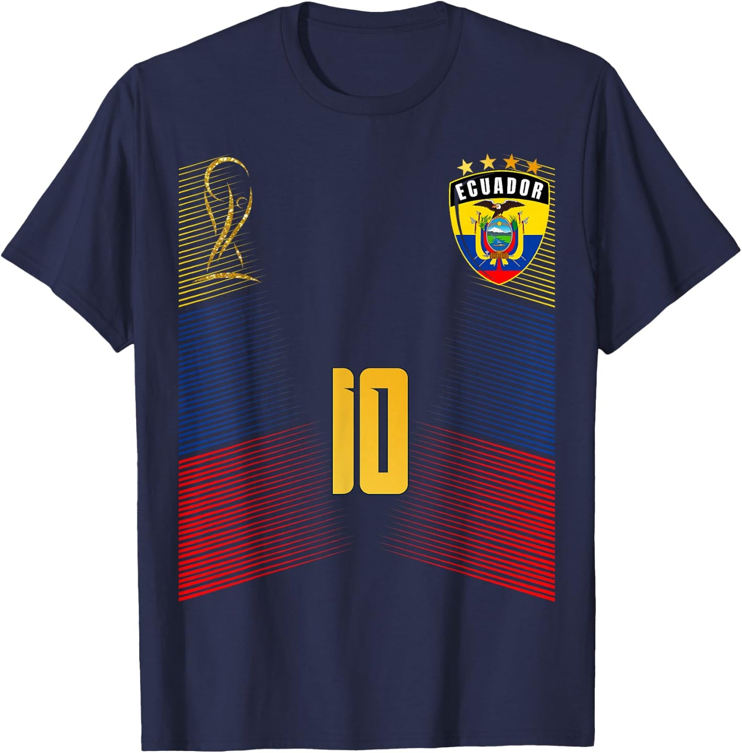Ecuador Flag Ecuadorian Pride Lovers T-Shirt - T-Shirt | Navy