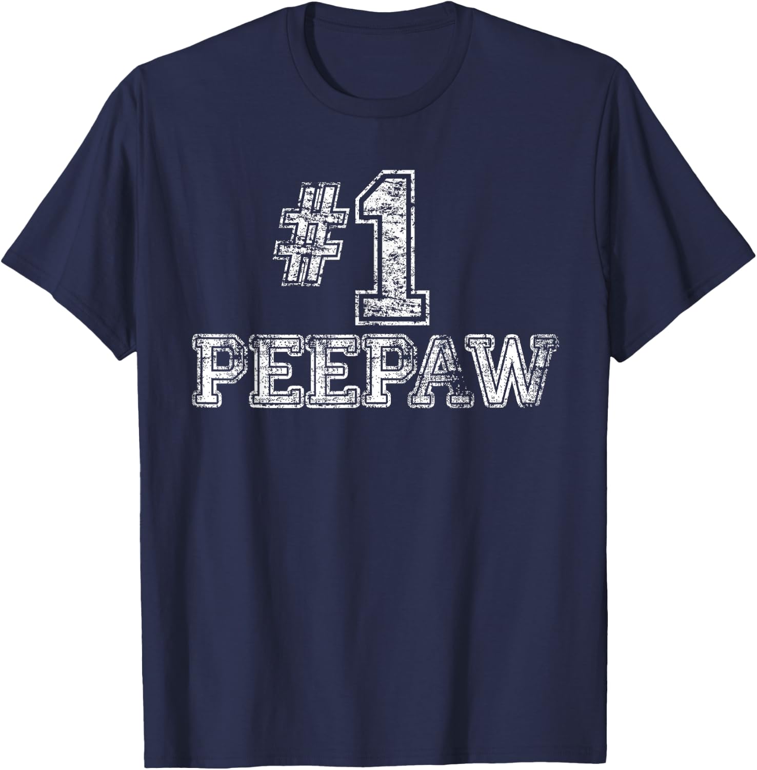 #1 PeePaw - Number One T-Shirt - T-Shirt | Navy