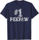 #1 PeePaw - Number One T-Shirt - T-Shirt | Navy