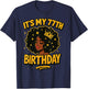 It's My 77th Birthday Melanin Black Queen T-Shirt - T-Shirt | Navy