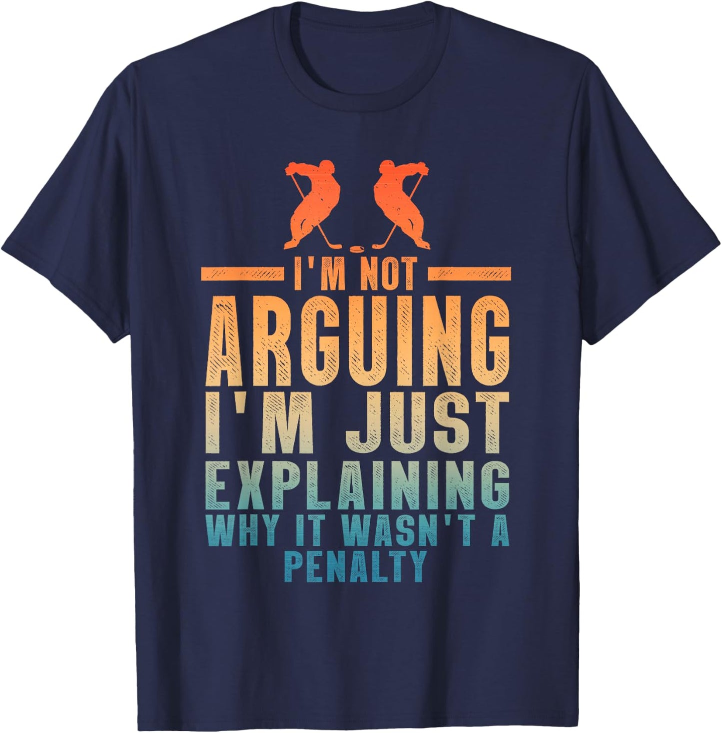 Funny Ice Hockey Art Women Skate Ice Hockey Player T-Shirt - T-Shirt | Navy