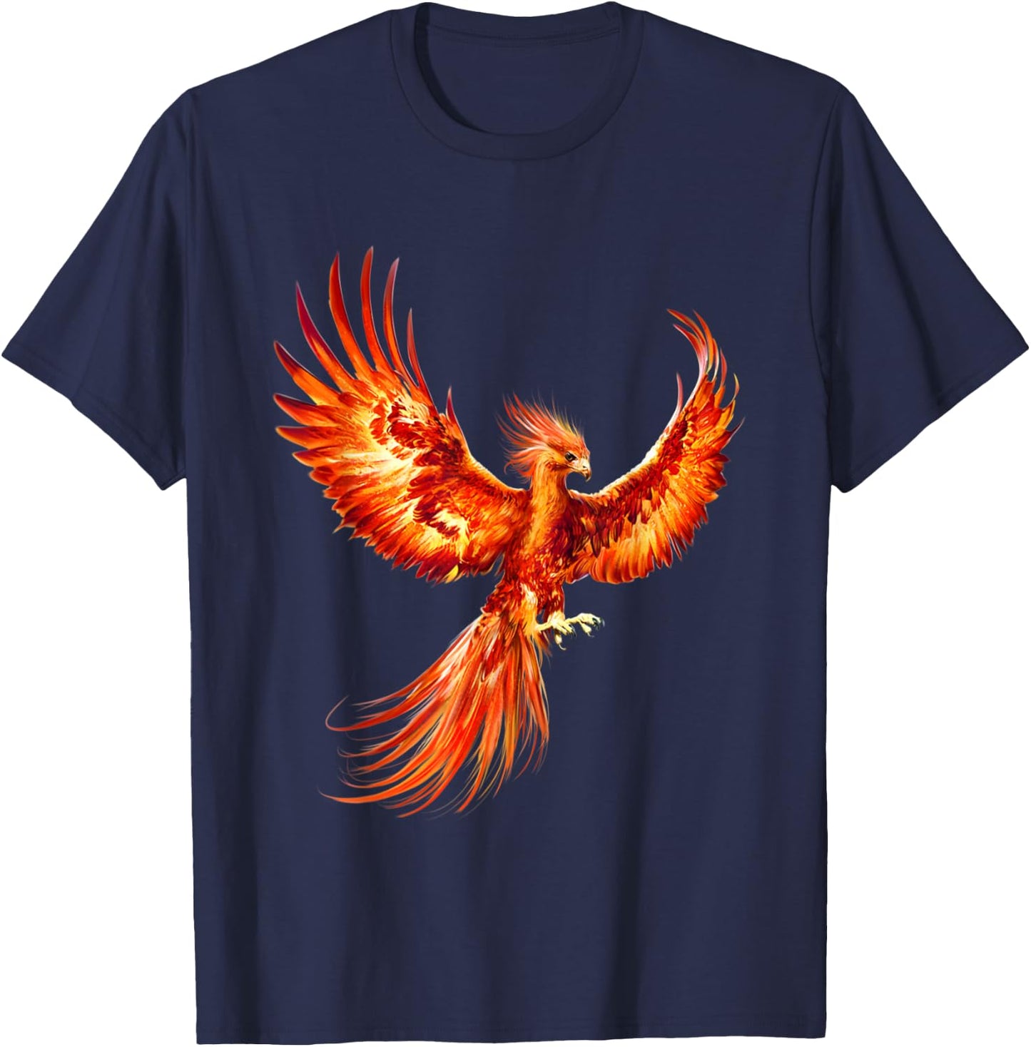 Rising Phoenix Fire Fenix Inspirational Fantasy Gift T-Shirt - T-Shirt | Navy