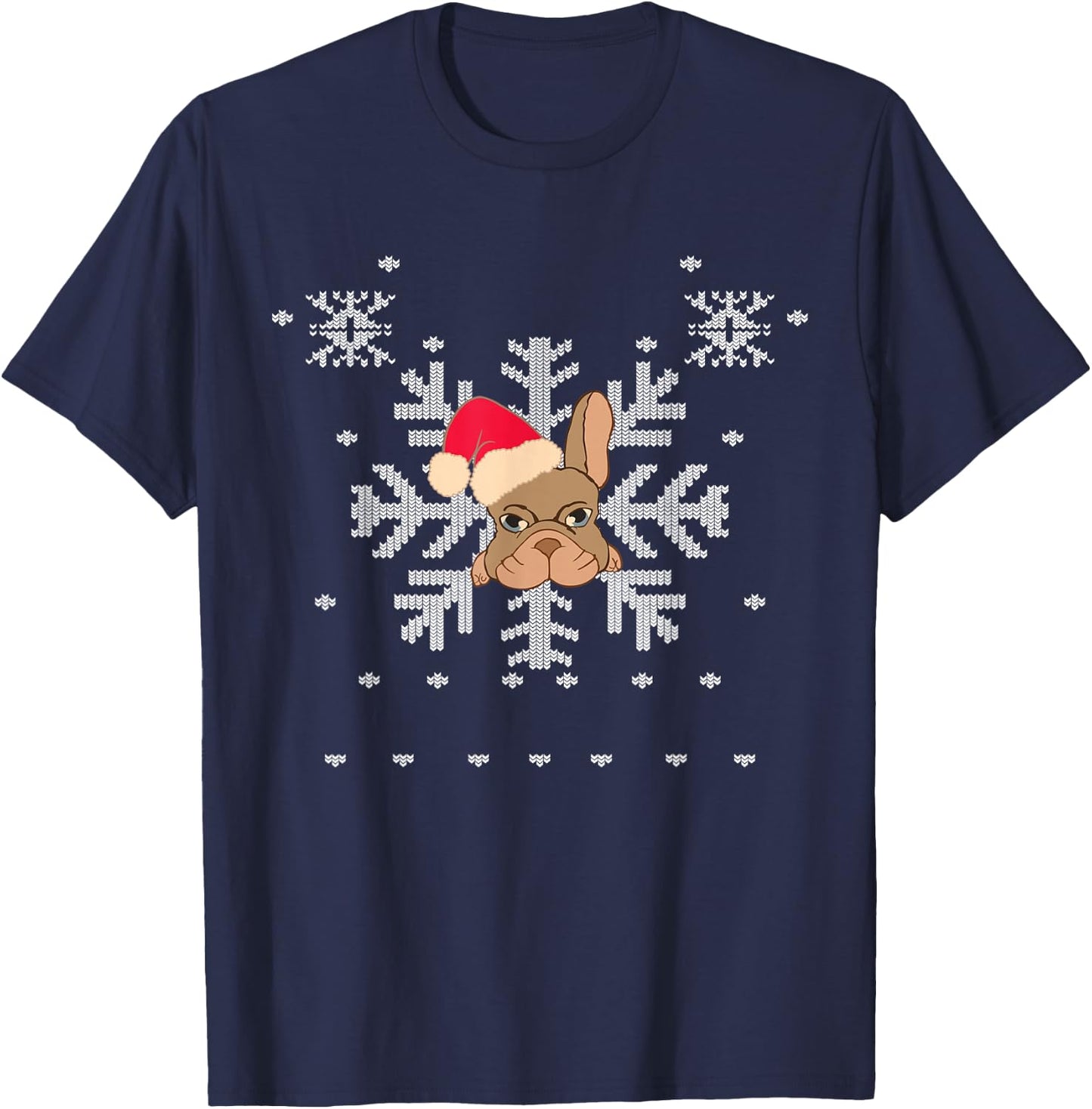 Marvel Hawkeye Snowflake Puppy Holiday T-Shirt - T-Shirt | Navy