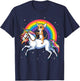 Chihuahua Unicorn T shirt Girls Space Galaxy Rainbow Dog T-Shirt - T-Shirt | Navy