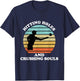 Hitting Holes and Crushing Souls Funny Cornhole T-Shirt - T-Shirt | Navy