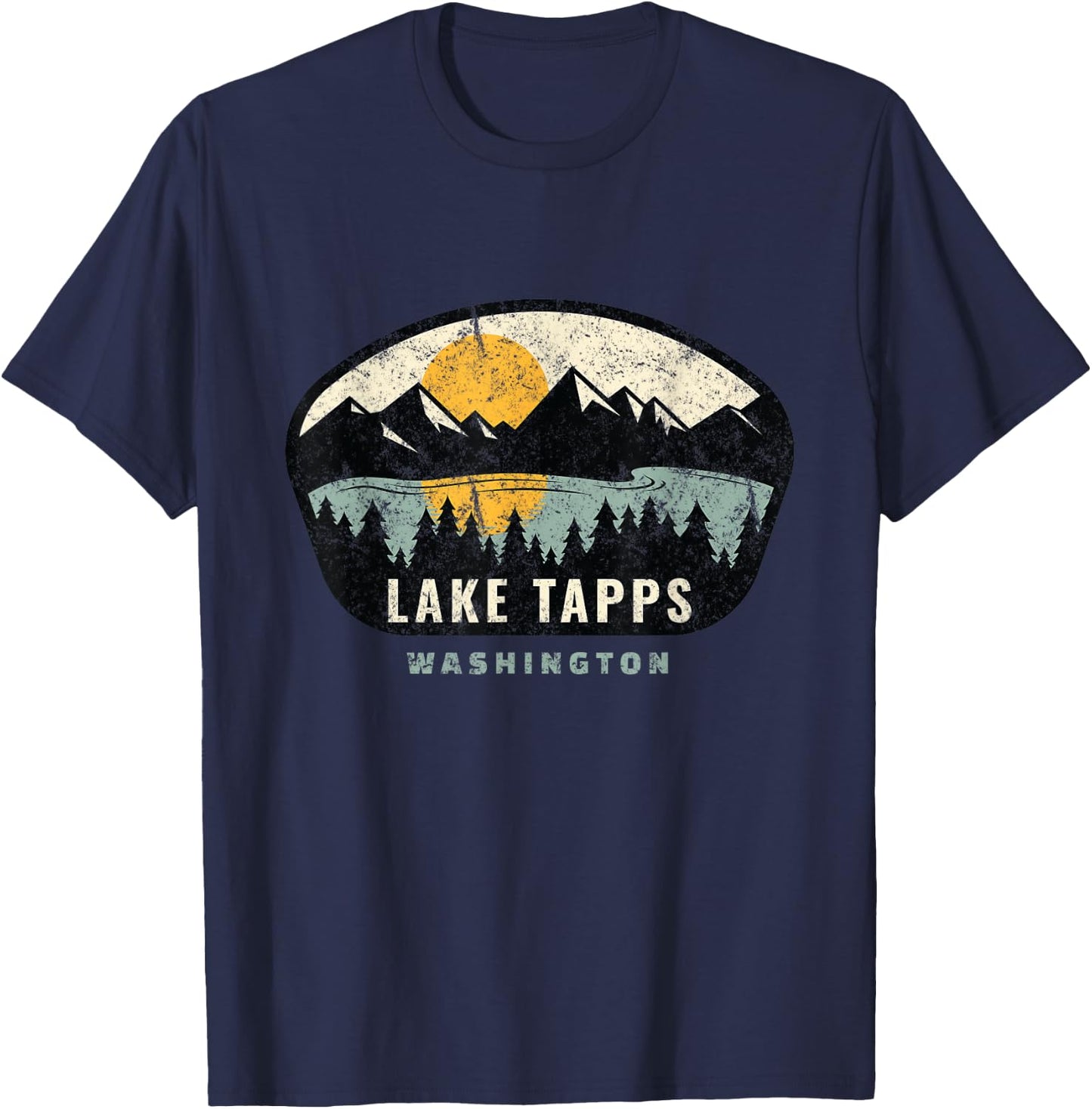 Lake Tapps Washington, WA Vacation Souvenir T-Shirt - T-Shirt | Navy
