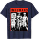 Marvel The Inhumans Black Bolt Karnak Medusa Graphic T-Shirt - T-Shirt | Navy