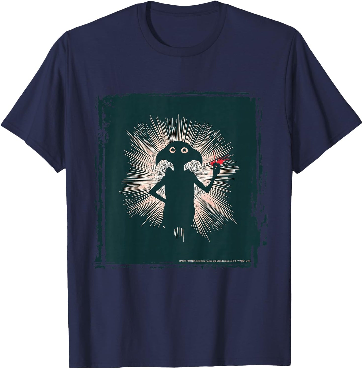 Kids Harry Potter Dobby Magical Snap Silhouette T-Shirt - T-Shirt | Navy