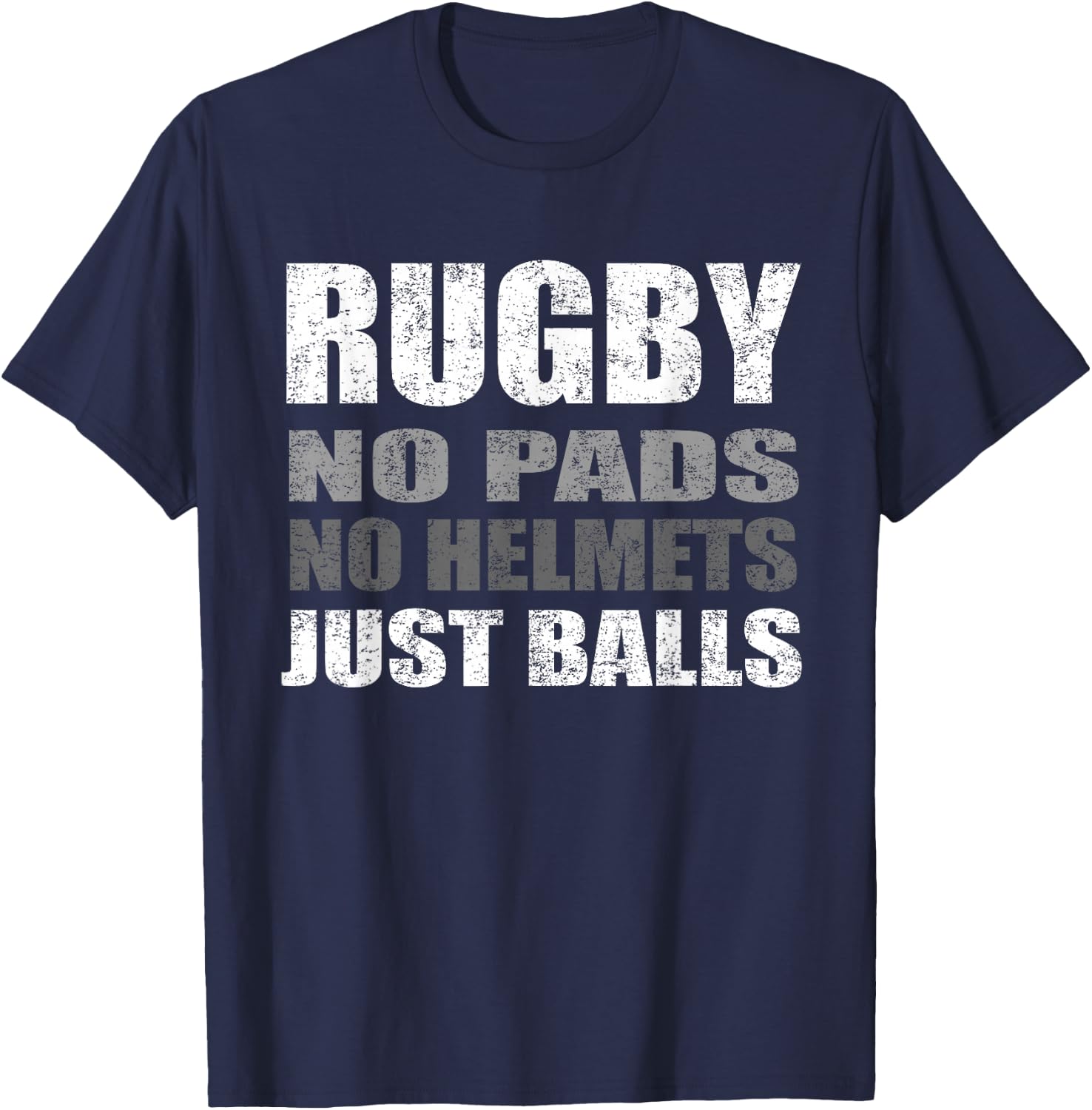 Rugby Just Balls Funny For Players and Fans T-Shirt - T-Shirt | Navy