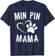 Min Pin Mama Gift Dog Lover Apparel Miniature Pinscher Mom T-Shirt - T-Shirt | Navy