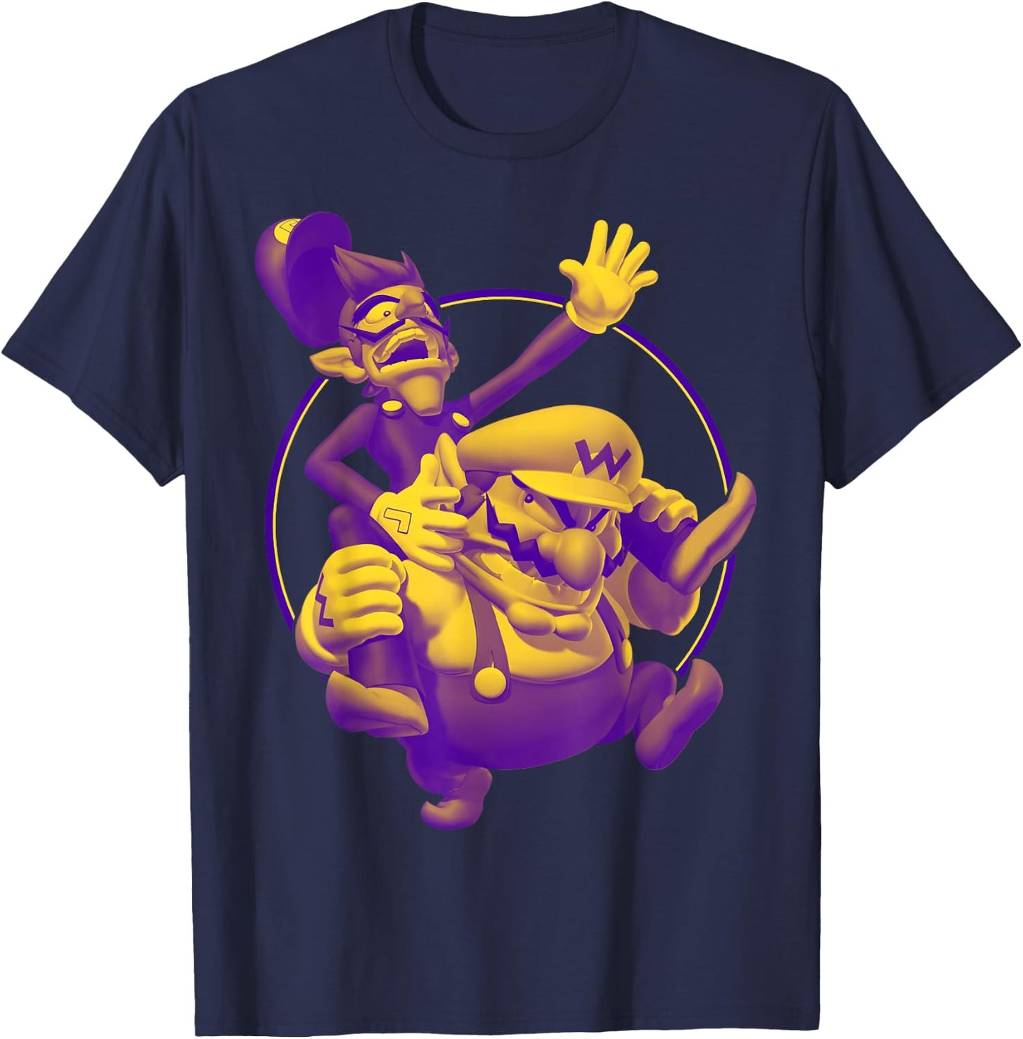 Nintendo Super Mario Waluigi & Wario Duo Graphic T-Shirt - T-Shirt | Navy
