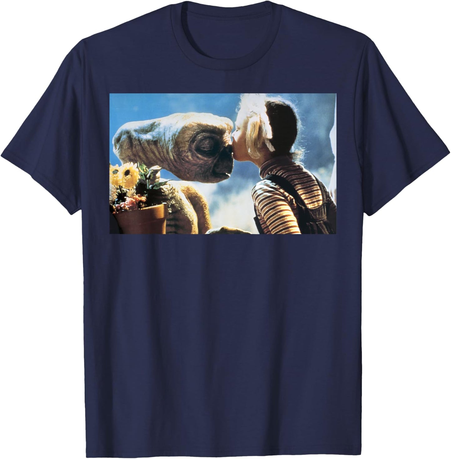 E.T. Gertie Kissing E.T. On the Nose Graphic T-Shirt - T-Shirt | Navy