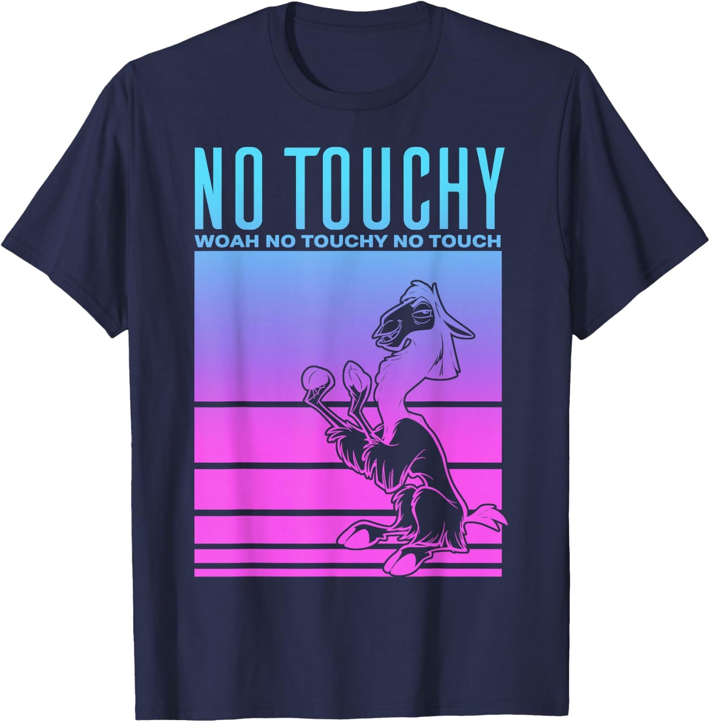 Disney The Emperor's New Groove No Touchy Graphic T-Shirt - T-Shirt | Navy