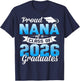 Proud Nana of a Class of 2026 Graduate Graduation 2026 T-Shirt - T-Shirt | Navy