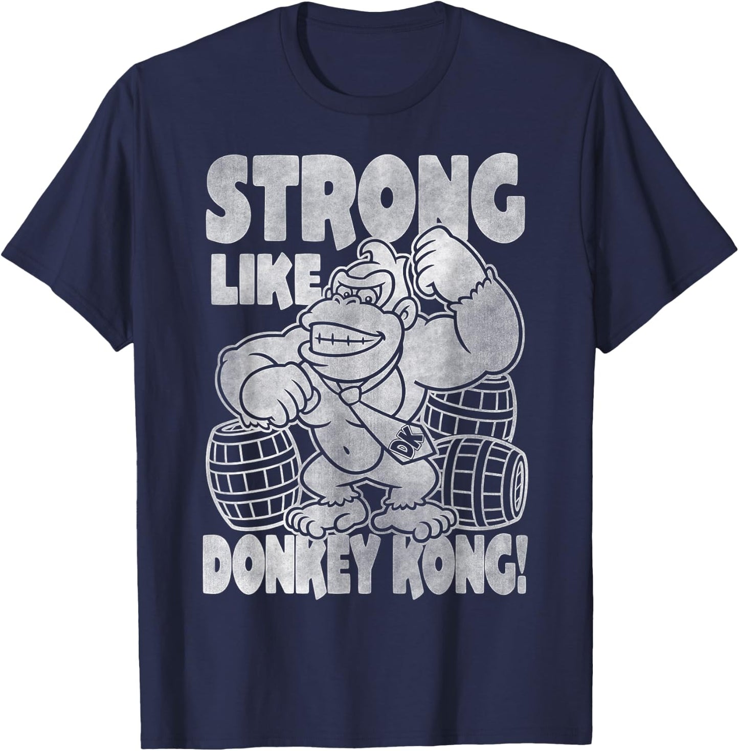 Nintendo Donkey Kong Super Strong Vintage Graphic T-Shirt - T-Shirt | Navy