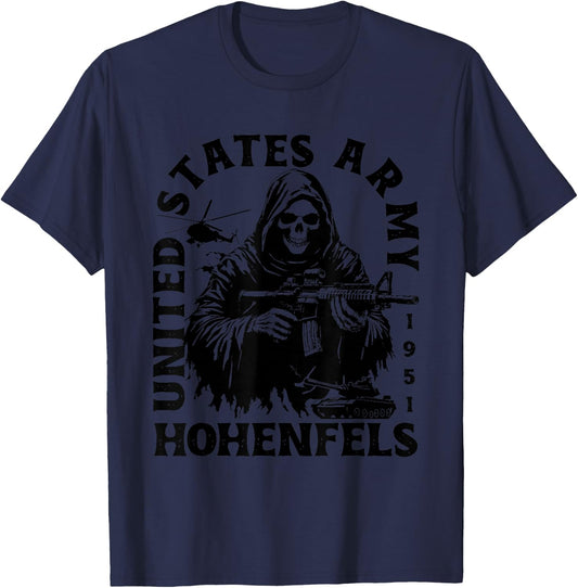 Hohenfels Germany Military Base Veteran Vintage Gifts T-Shirt - T-Shirt | Navy