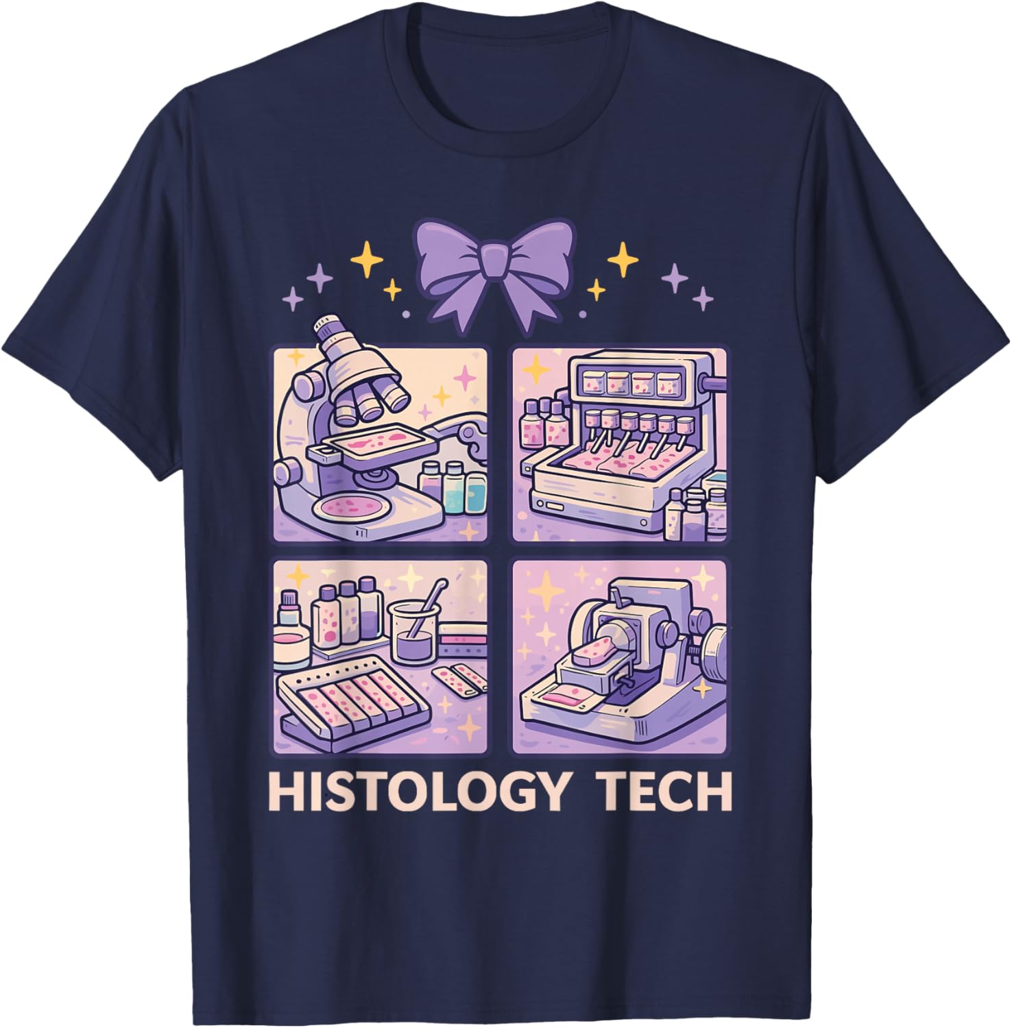 Histology Lab Week 2026 Histotechnologist Laboratory Week T-Shirt - T-Shirt | Navy