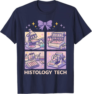 Histology Lab Week 2026 Histotechnologist Laboratory Week T-Shirt - T-Shirt | Navy