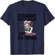 Straight Outta Shape But Heifer I'm Trying Funny T-Shirt - T-Shirt | Navy
