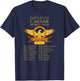 SPQR Ancient Rome Julius Caesar World Tour Roman History T-Shirt - T-Shirt | Navy