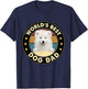 Vintage World's Best Best Samoyed Dad Dog Lover Women T-Shirt - T-Shirt | Navy
