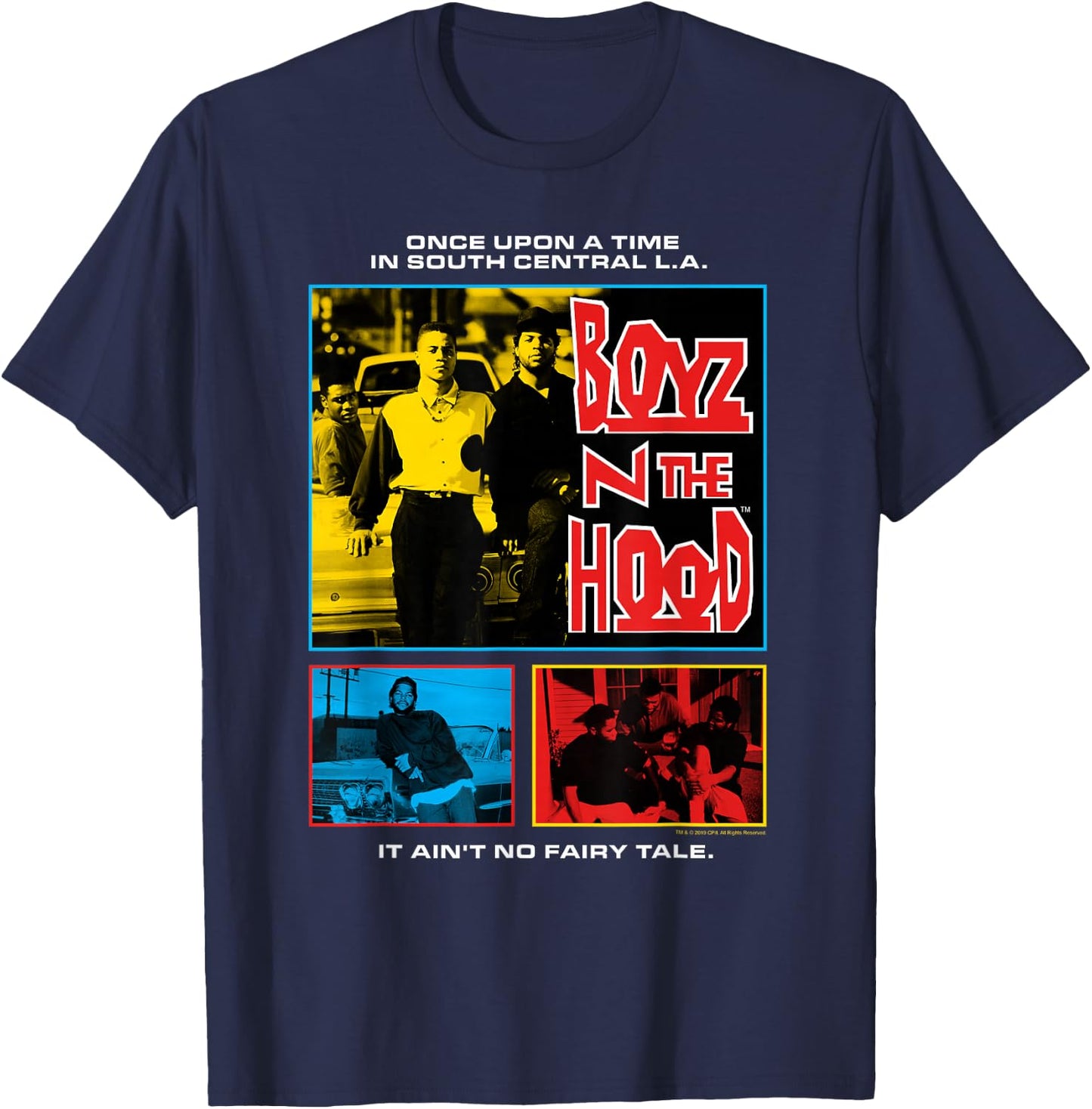 Boyz n The Hood South Central Poster T-Shirt - T-Shirt | Navy