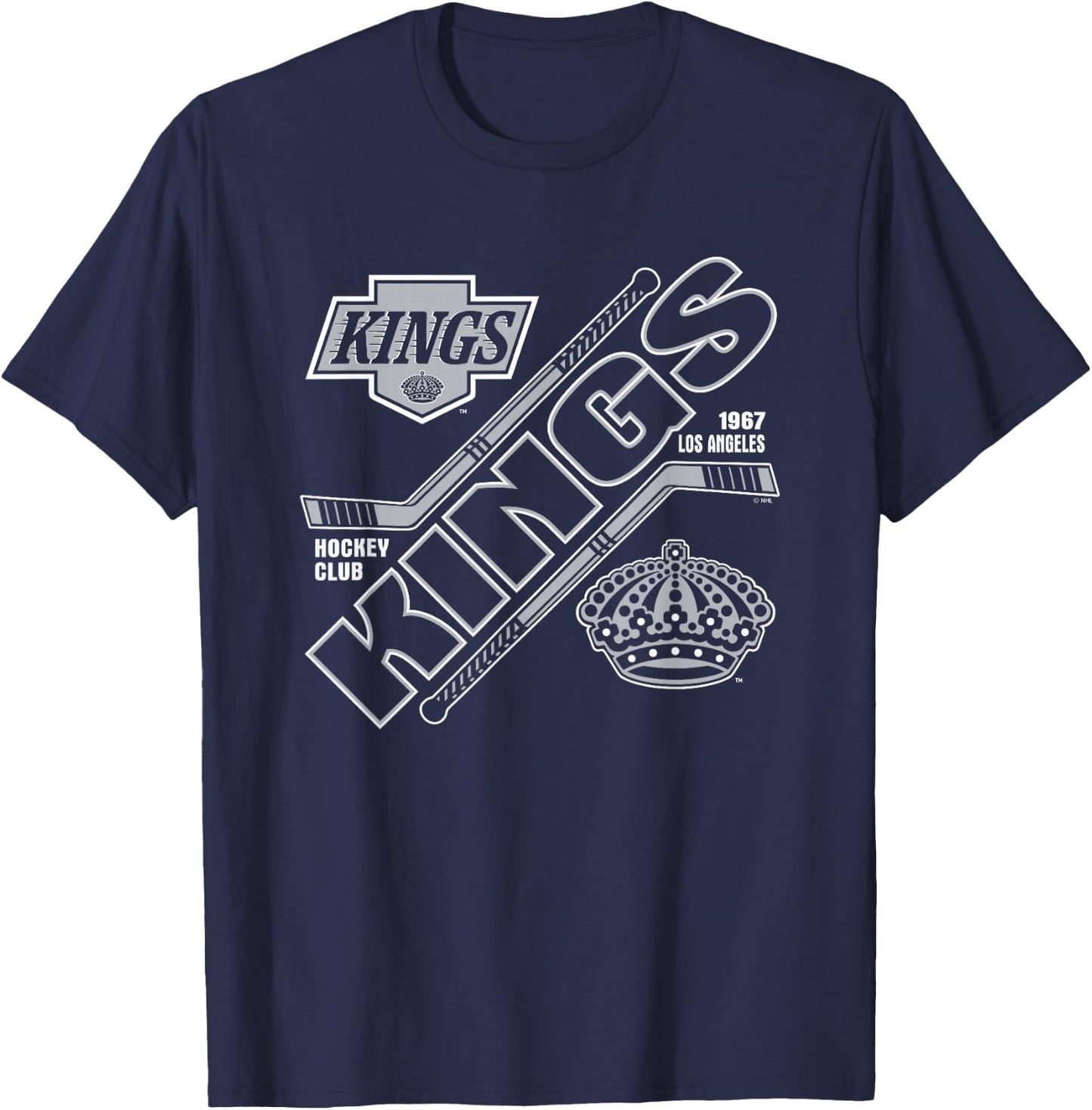 Los Angeles Kings Force Black Officially Licensed T-Shirt - T-Shirt | Navy