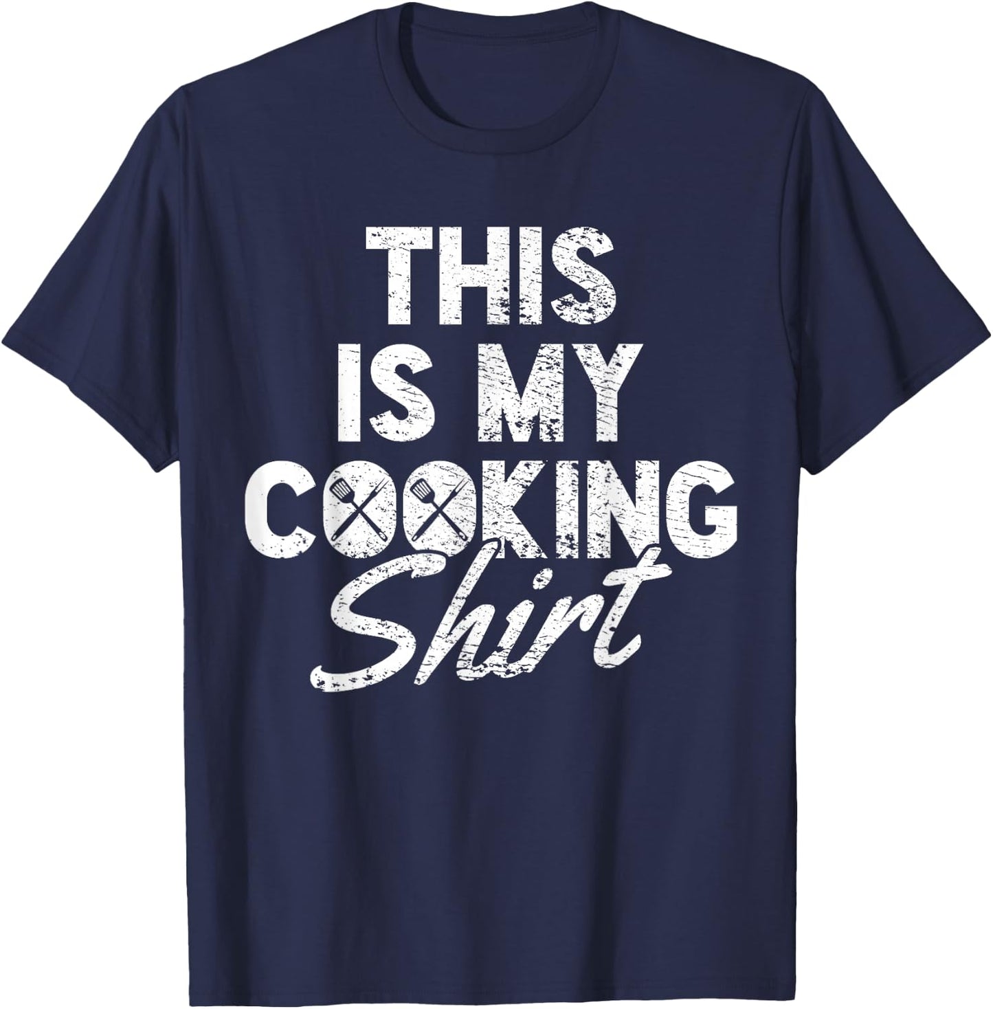 Cooking Cook Chef Vintage T-Shirt - T-Shirt | Navy