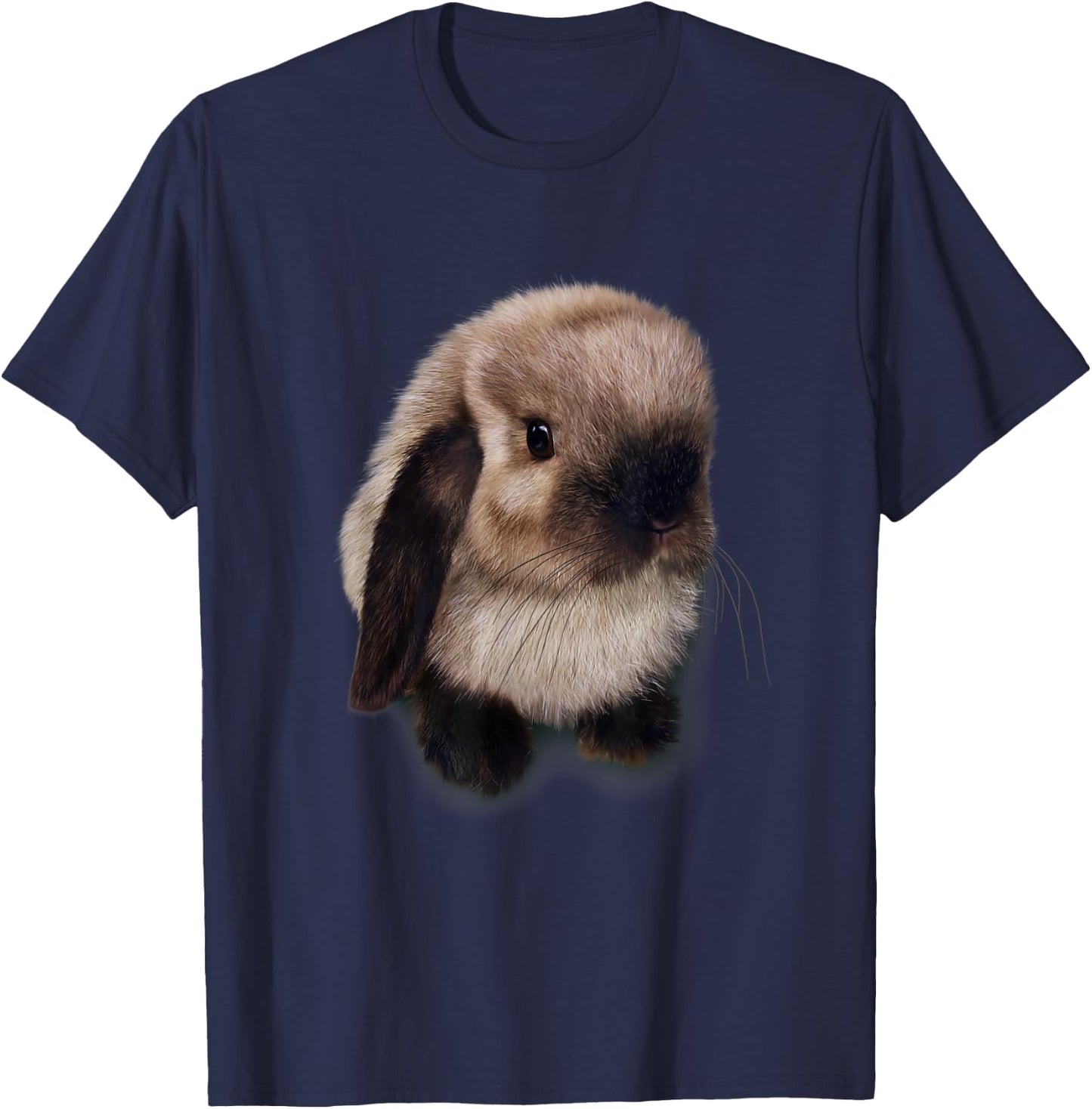 Siamese Holland Lop Bunny, Rabbit T-Shirt - T-Shirt | Navy