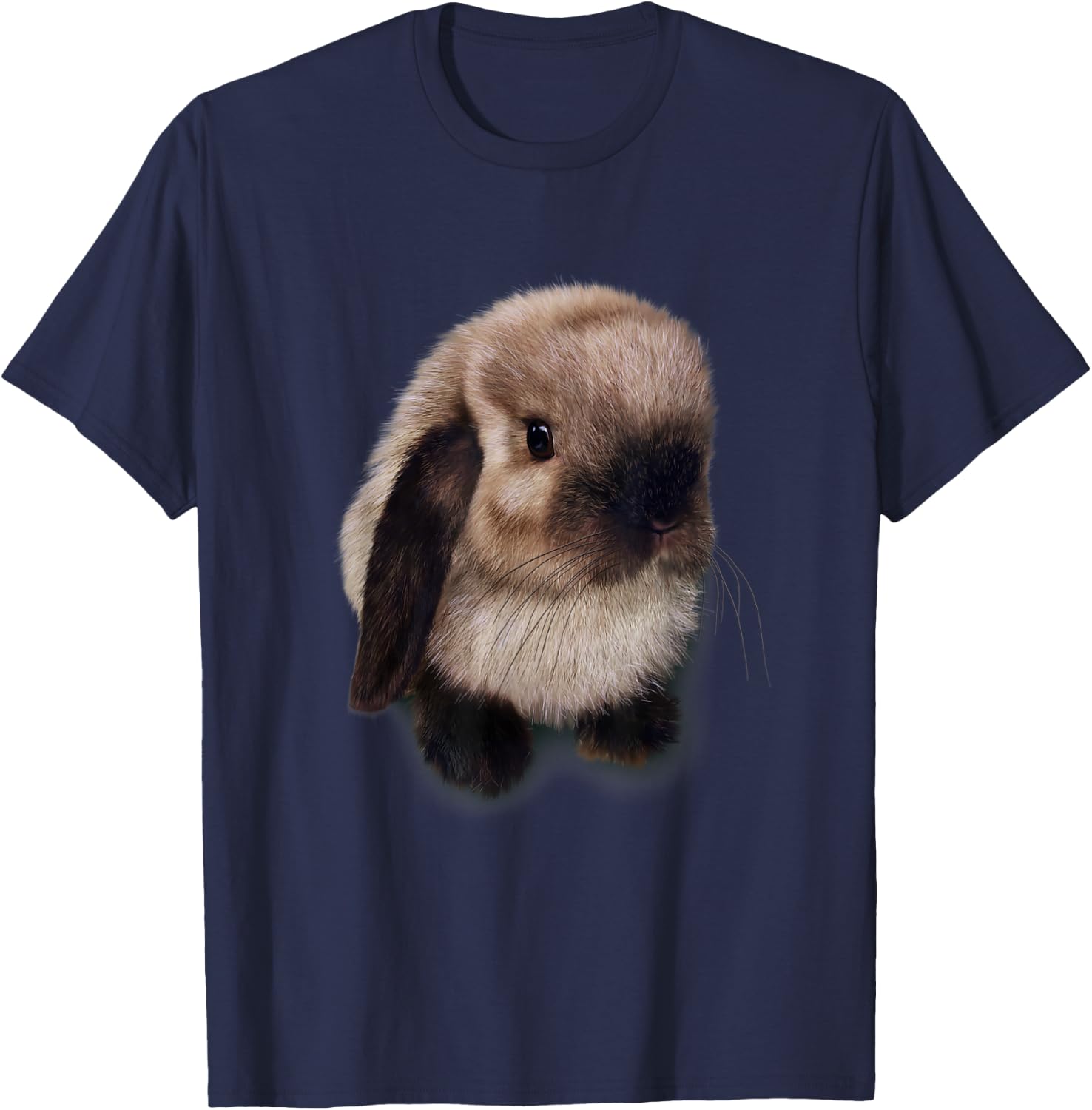 Siamese Holland Lop Bunny, Rabbit T-Shirt - T-Shirt | Navy