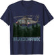 Black Hawk Helicopter Military Armed Forces Novelty Gift T-Shirt - T-Shirt | Navy