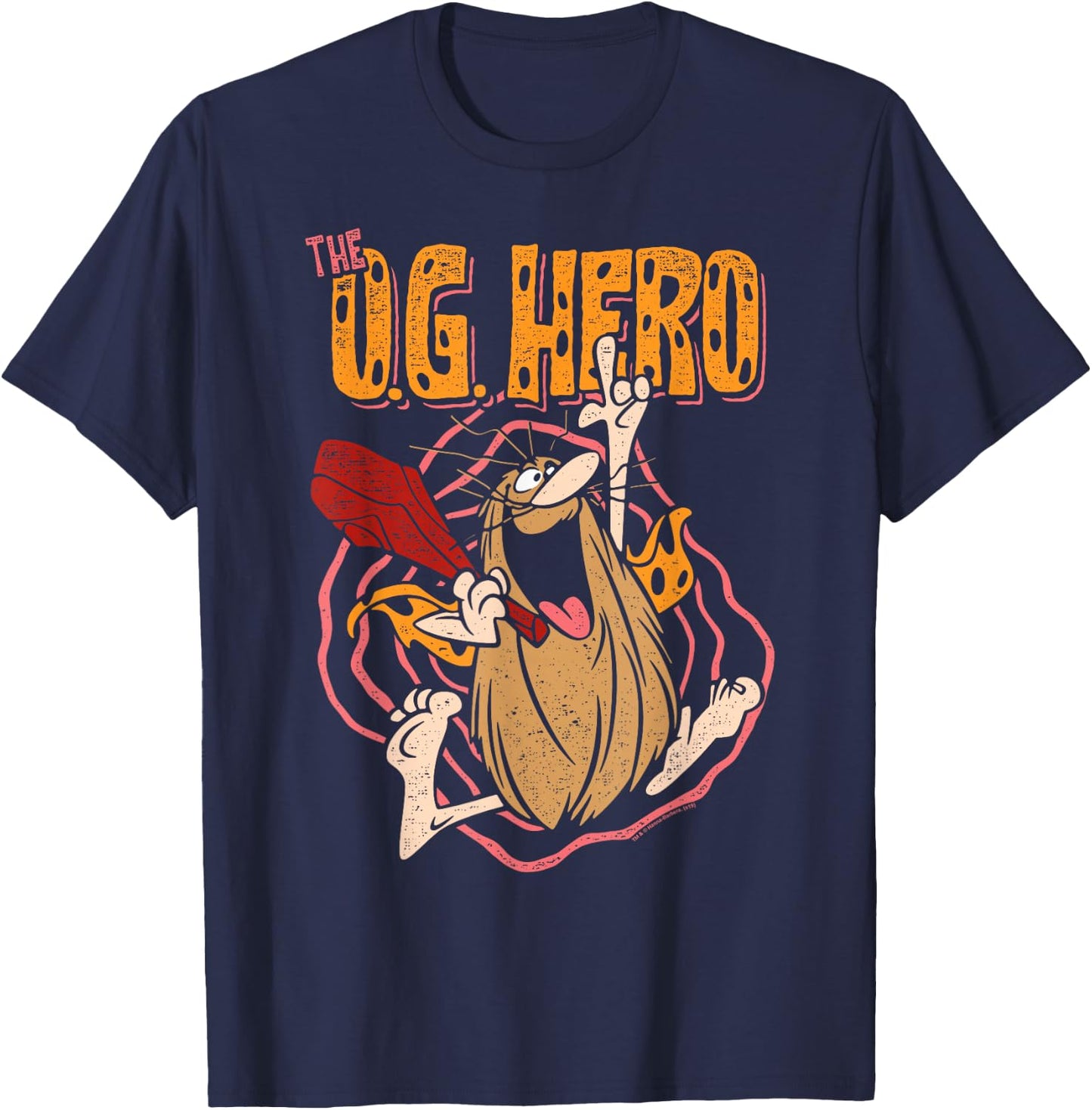 Captain Caveman OG Hero T-Shirt - T-Shirt | Navy