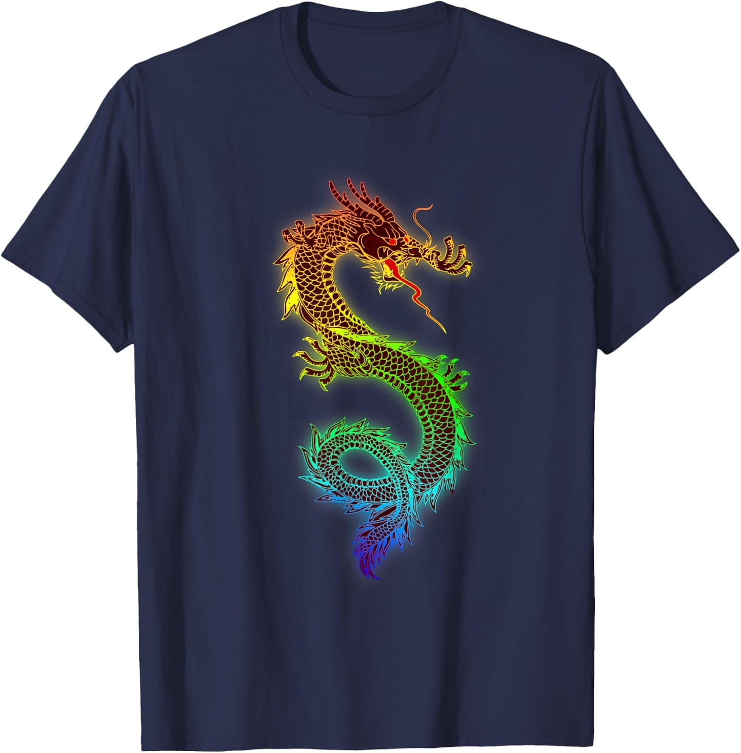Dragon Shirt Chinese New Year Folklore Gift T-Shirt - T-Shirt | Navy
